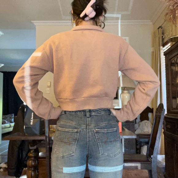 TNA Quarter Zip Cropped Sweater - Picture 3 of 5